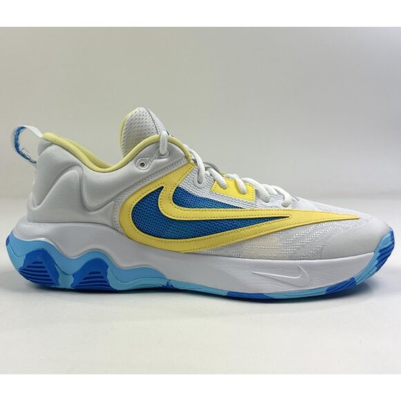 Nike Giannis Immortality 3 Mens White Blue Yellow Shoes Basketball DZ7533-101 - Picture 1 of 10